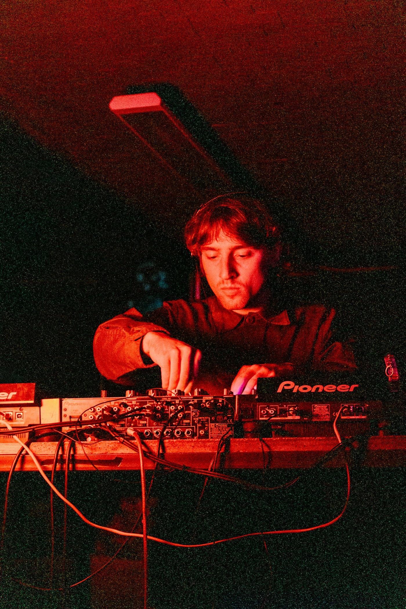 DJ mixing on a controller